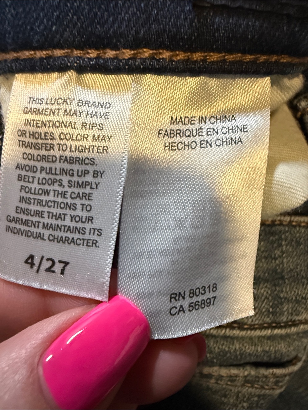 Lucky Brand Women's Straight Leg Jeans in Medium Wash Blue - Picture 3 of 9